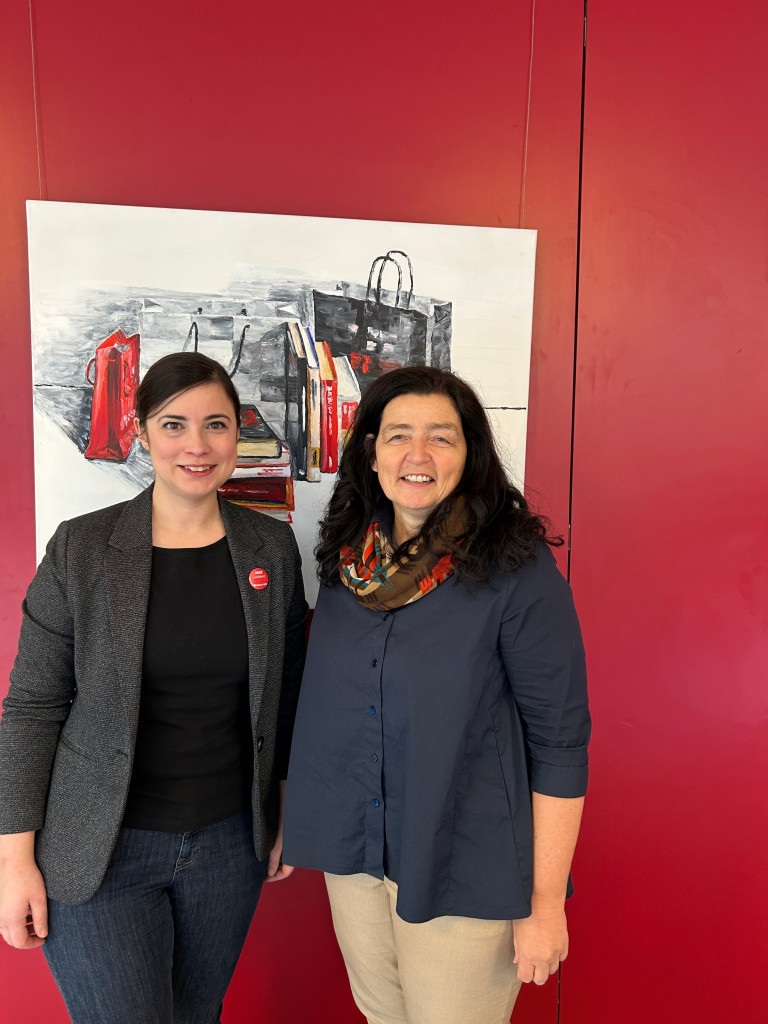 Unsere Gäste Landratskandidatin Katharina Räth und stellvertretende Landrätin Christine Haupt-Kreutzer